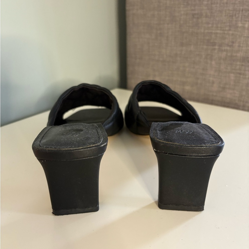 H&M Black Quilted Women's Heeled Sandals - Picture 7 of 9